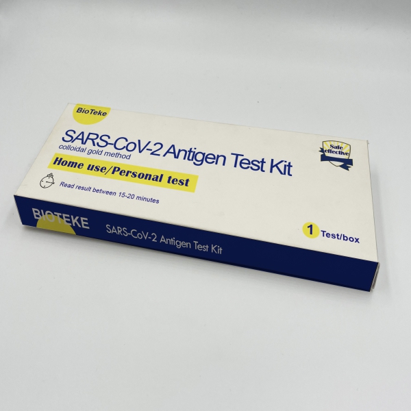 test dell'antigene medico della saliva in una fase